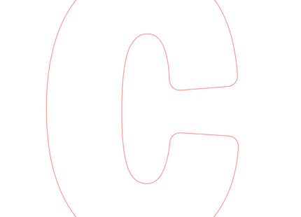 Letter C - bosdieren (volle letter)