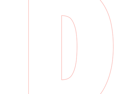 Letter D - bosdieren (volle letter)