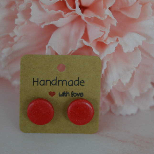 Essence studs - Shiny Red