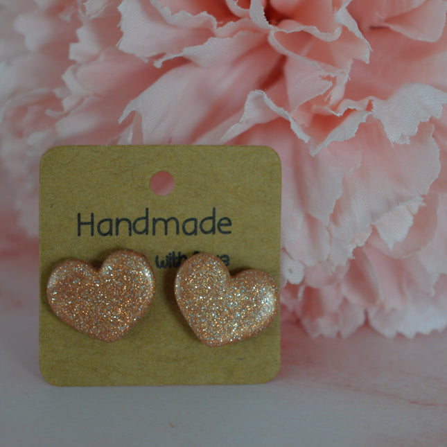 Amour studs - Rose gold