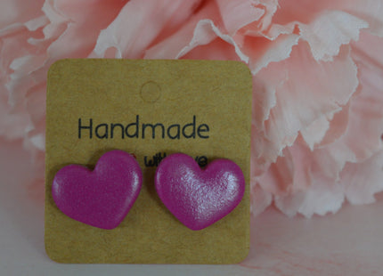 Amour studs - Fuchsia