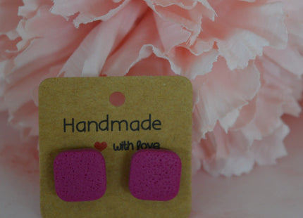 Harmony studs - Fuchsia Glow