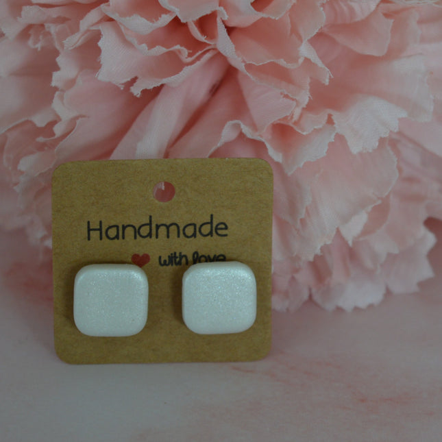 Harmony studs - Shiny White