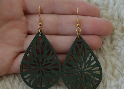 Sunburst Drop · Forest green