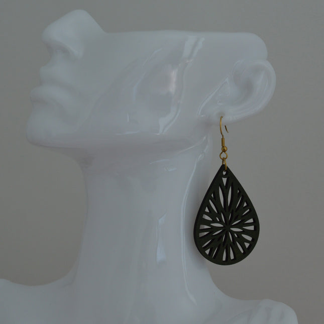 Sunburst Drop · Forest green