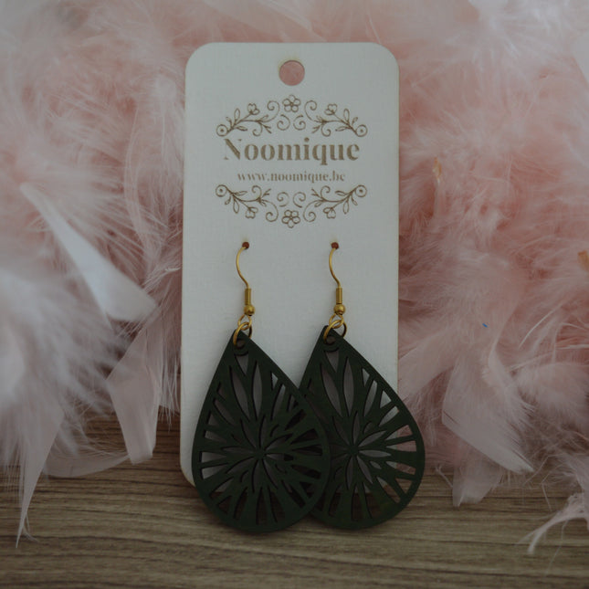 Sunburst Drop · Forest green