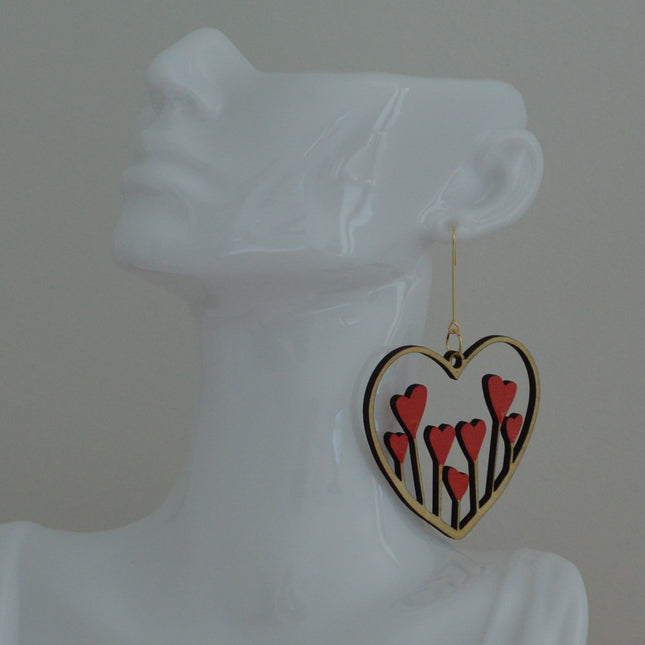 Blooming Hearts · Red · Large