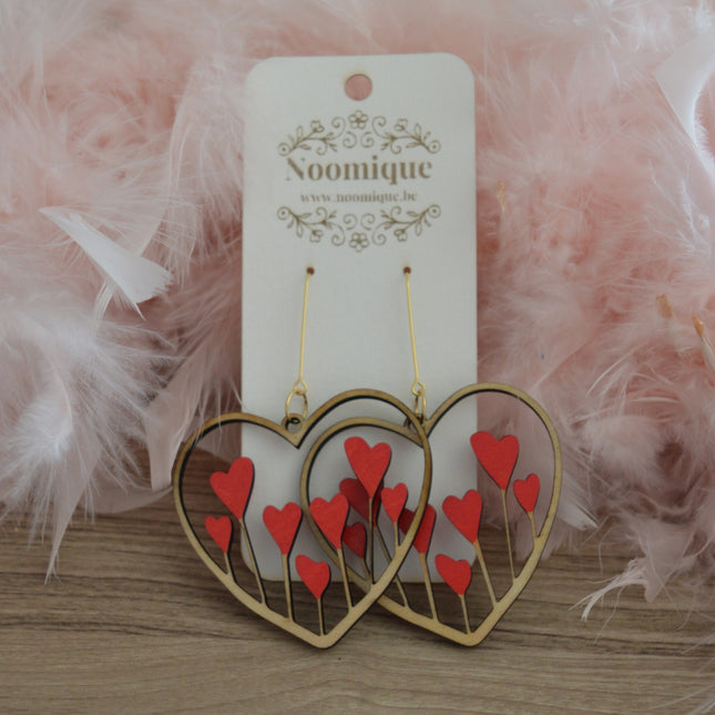 Blooming Hearts · Red · Large