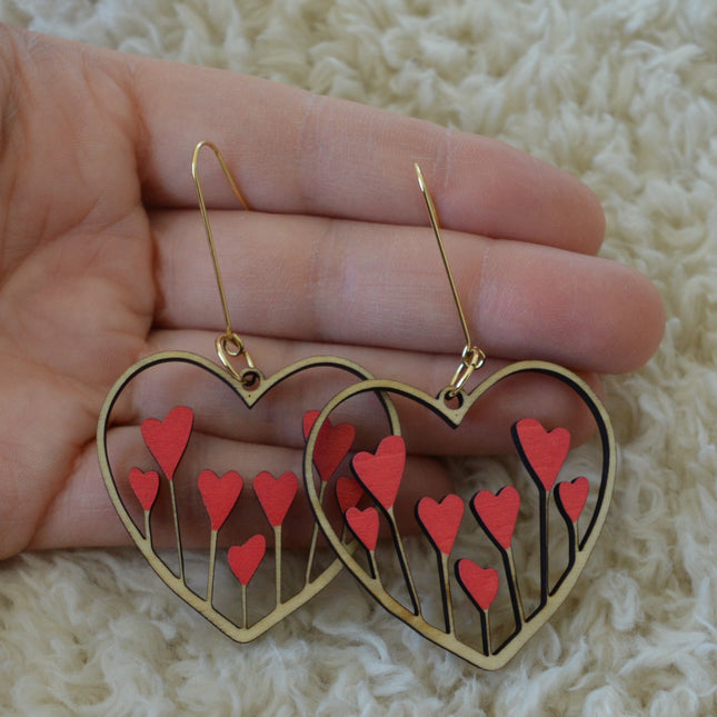 Blooming Hearts · Red · Small