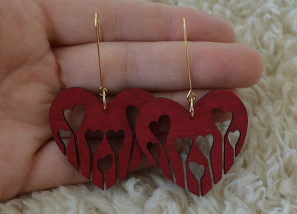 Melting Hearts · Wine Red · Small