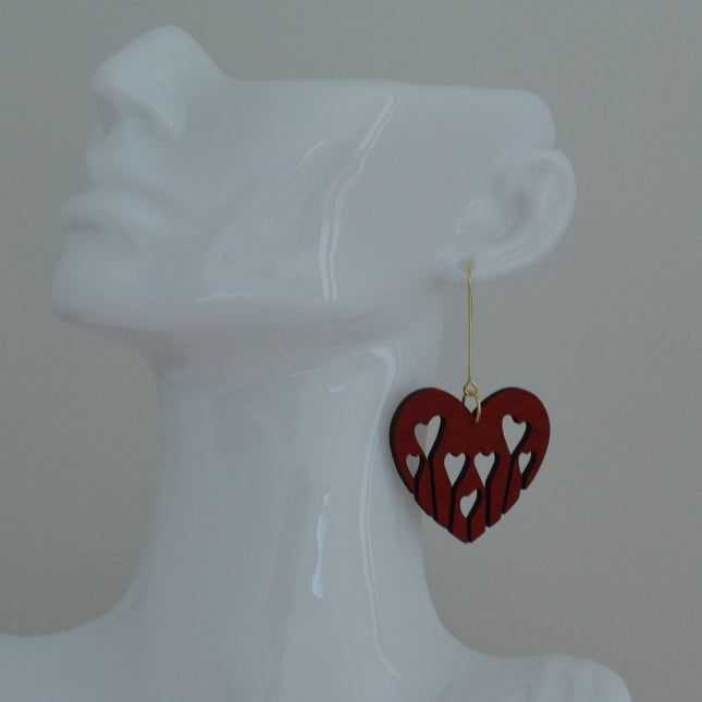 Melting Hearts · Wine Red · Small