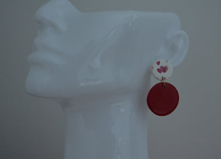 Circle Charm - Cupid red