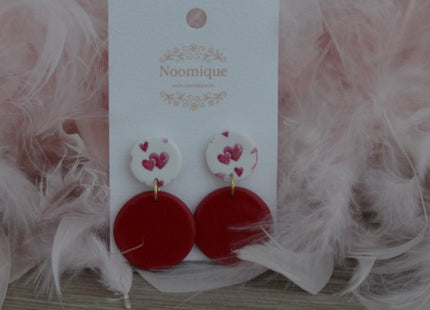 Circle Charm - Cupid red