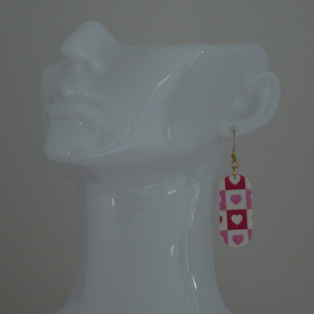 Oval Harmony - Pink Squares