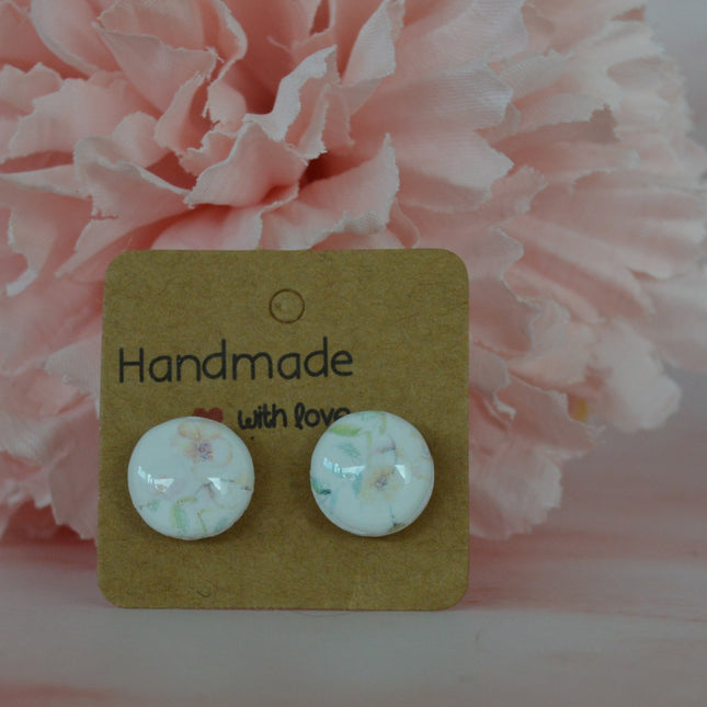 Essence studs - watercolor flowers