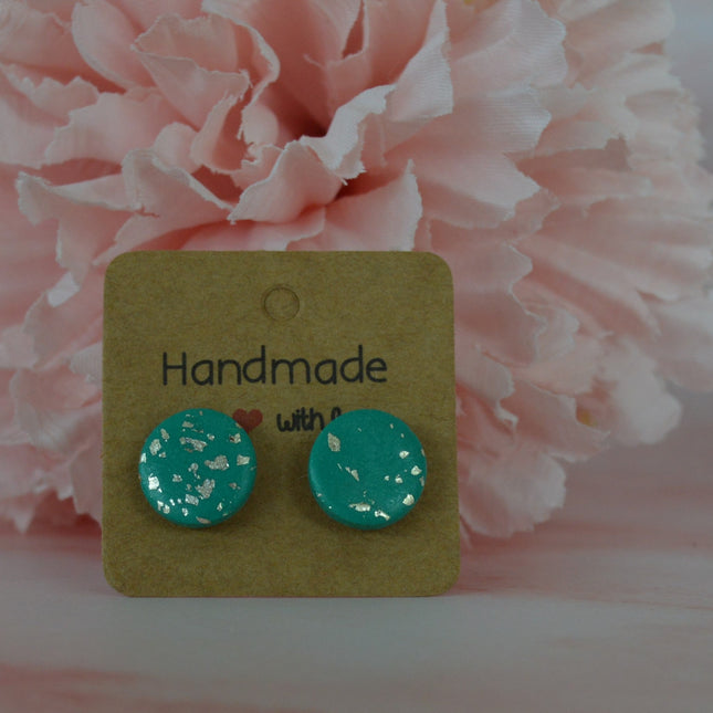 Essence studs - Emerald gold