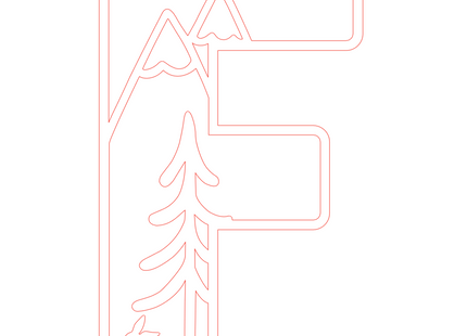Letter F - bosdieren (holle letter)