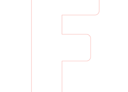 Letter F - bosdieren (volle letter)