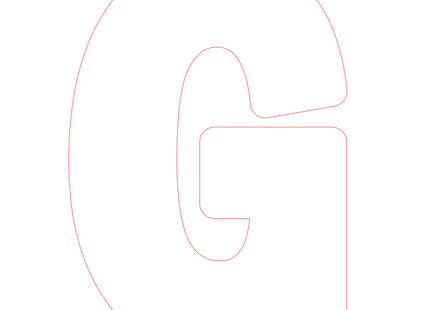 Letter G - bosdieren (volle letter)