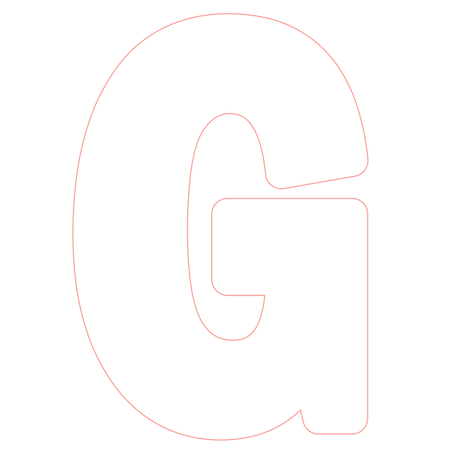 Letter G - bosdieren (volle letter)