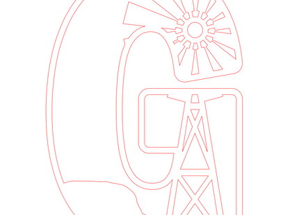 Letter G - boerderij (2 lagen)