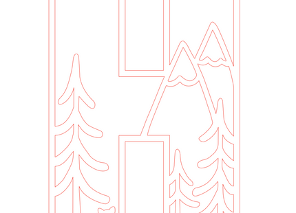 Letter H - bosdieren (holle letter)
