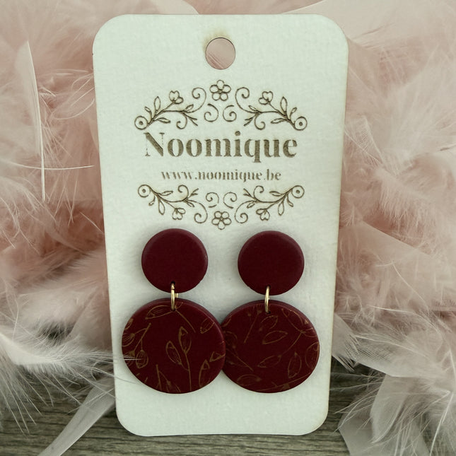 Poetic Circles - Burgundy red - Silk Finish