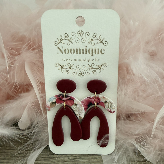 Floating Curve - Burgundy red - Silk Finish