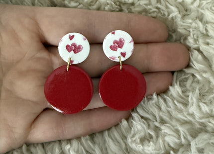 Circle Charm - Cupid red