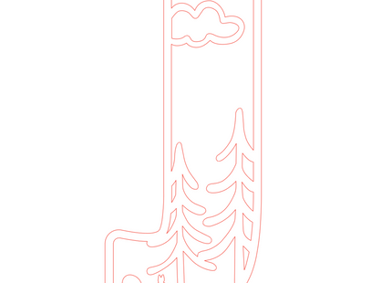 Letter J - bosdieren (holle letter)