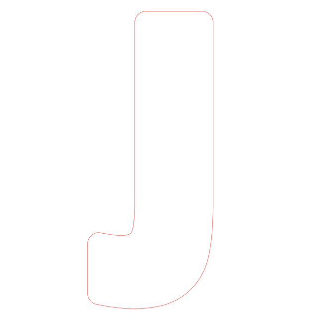 Letter J - bosdieren (volle letter)