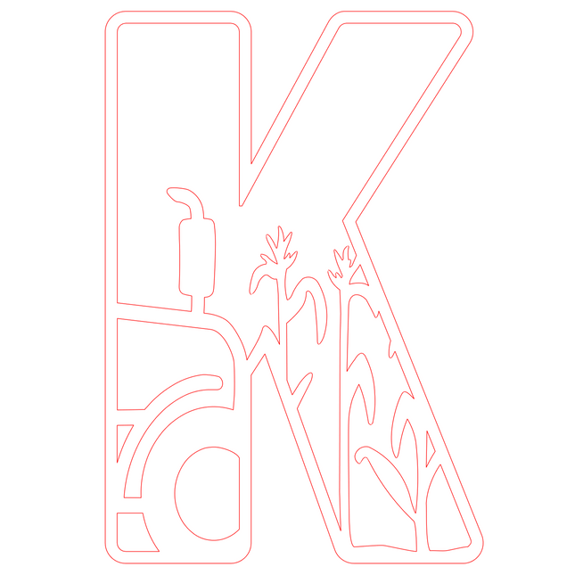 Letter K - boerderij (2 lagen)