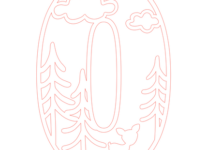 Letter O - bosdieren (holle letter)