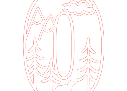 Letter O - bosdieren (holle letter)