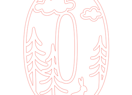 Letter O - bosdieren (holle letter)