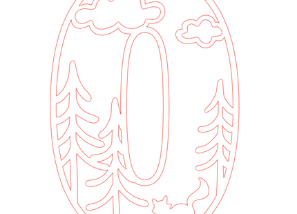 Letter O - bosdieren (holle letter)