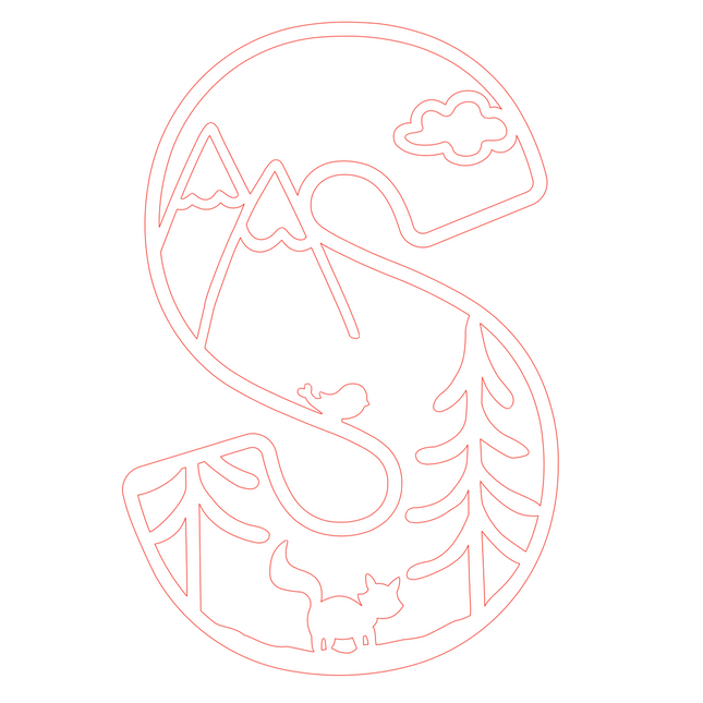 Letter S - bosdieren (holle letter)