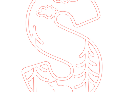 Letter S - bosdieren (holle letter)