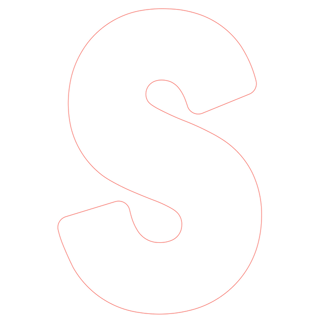 Letter S - bosdieren (volle letter)
