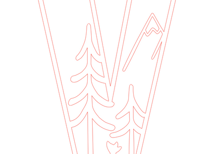 Letter V - bosdieren (holle letter)