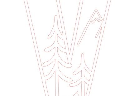 Letter V - bosdieren (holle letter)