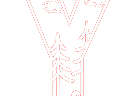 Letter Y - bosdieren (holle letter)