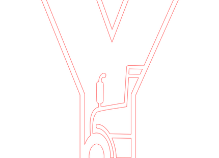 Letter Y - boerderij (2 lagen)