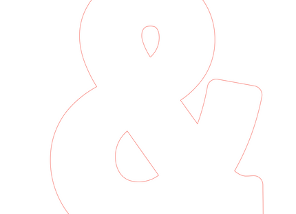 Letter & - bosdieren (volle letter)